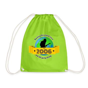 18. Geburtstag qui fait vibrer cette planète depuis 07/2006 - Sac de sport léger - vert néon - Devant