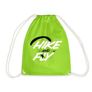 Randonnée et vol en parapente - Sac de sport léger - vert néon - Devant