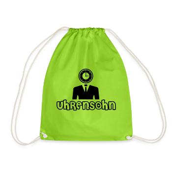Watches son - Drawstring Bag - neon green - Front