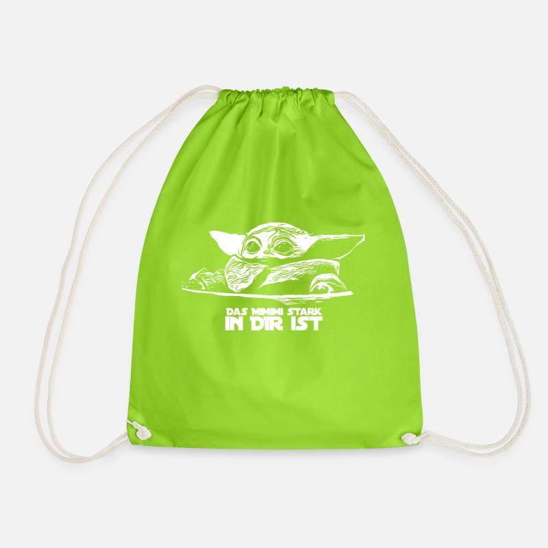 yo da baby mimimi - Turnbeutel - Neongrün