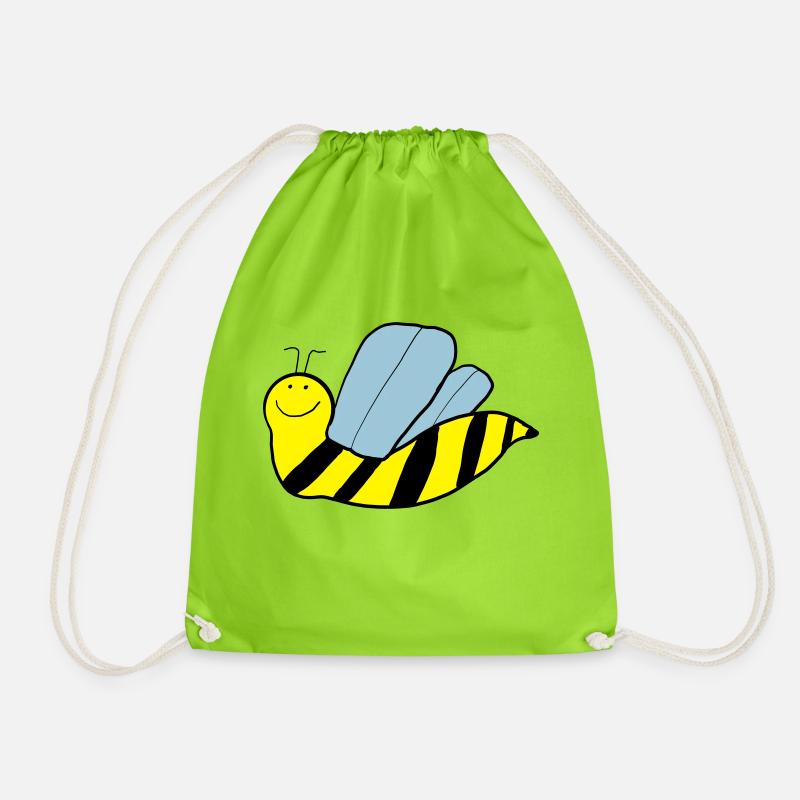 Fleet Bee - Drawstring Bag - neon green