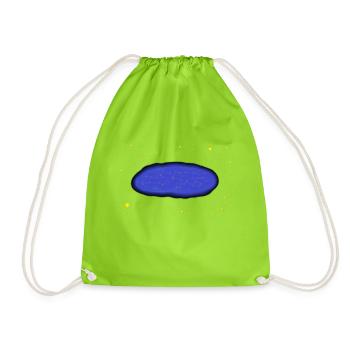 Silver dew between the stars - Drawstring Bag - neon green - Front