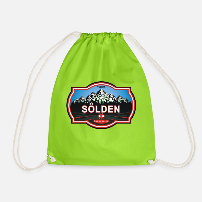 Sölden Österreich - Turnbeutel - Neongrün