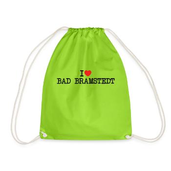 Bad Bramstedt cadeau souvenir de la maison touriste - Sac de sport léger - vert néon - Devant