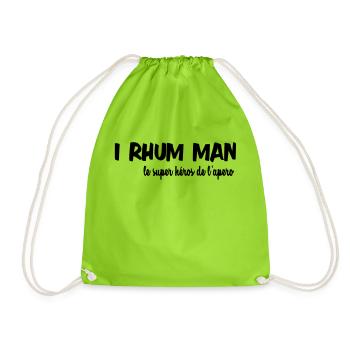 Ich rum Mann - Turnbeutel - Neongrün - Vorne