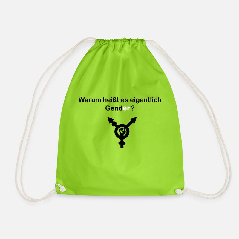 GendER? - Turnbeutel - Neongrün
