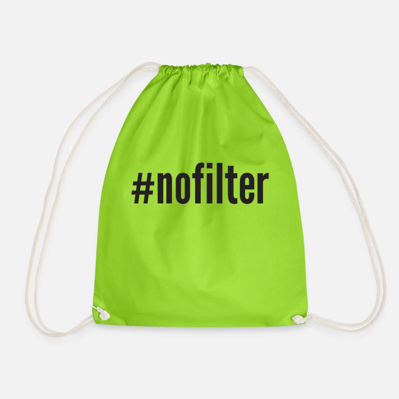 #nofilter - Turnbeutel - Neongrün
