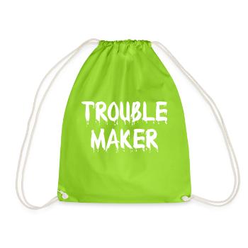 Trouble Maker 2021 - Turnbeutel - Neongrün - Vorne
