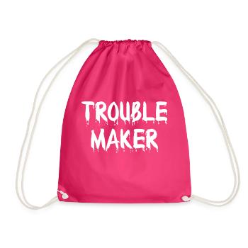 Trouble Maker 2021 - Drawstring Bag - fuchsia - Front