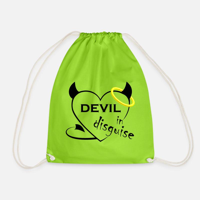 Devil in disguise - Turnbeutel - Neongrün
