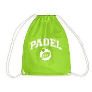 Padel - Cadeau pour joueur de padel - Sac de sport léger - vert néon - Devant