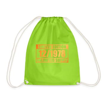 45e anniversaire édition limitée - ꝏ approvisionnement 12/1978 - Sac de sport léger - vert néon - Devant
