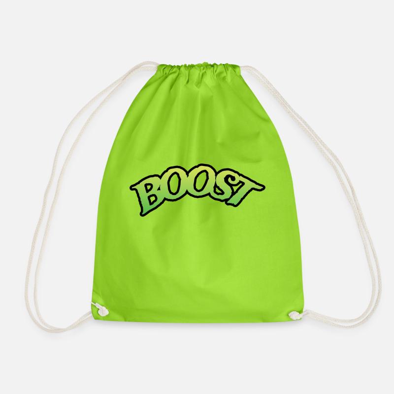 BOOST - Drawstring Bag - neon green