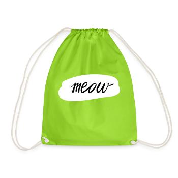 Meow - Sac de sport léger - vert néon - Devant