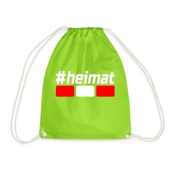 #HEIMAT Österreich - Turnbeutel - Neongrün - Vorne
