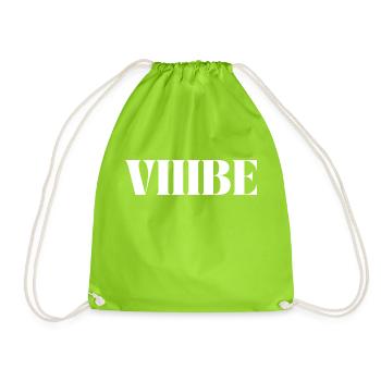 "VIIIBE" - Sac de sport léger - vert néon - Devant