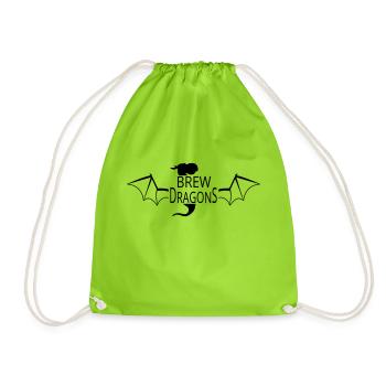 Brew Dragons Logo - Turnbeutel - Neongrün - Vorne