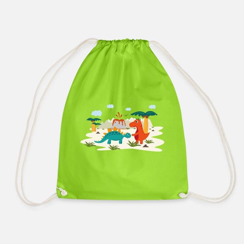 Dino-Mania - Turnbeutel - Neongrün