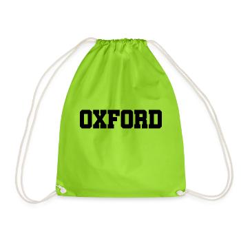 Oxford - University - Großbritannien - GB - Rudern - Turnbeutel - Neongrün - Vorne