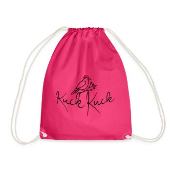 Cuckoo call - cuckoo - Drawstring Bag - fuchsia - Front