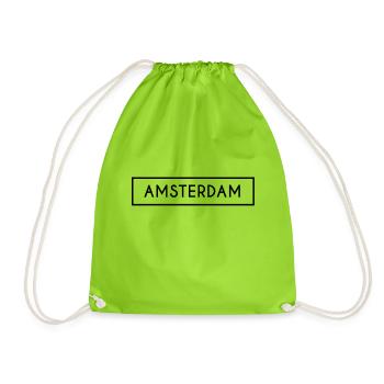 Cadeau de voyage Amsterdam Holland Pays-Bas - Sac de sport léger - vert néon - Devant
