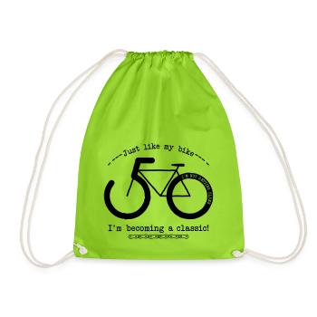 50 & devenir un classique! - Sac de sport léger - vert néon - Devant