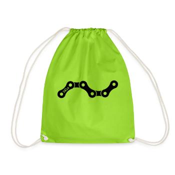 Velo Chain - Drawstring Bag - neon green - Front