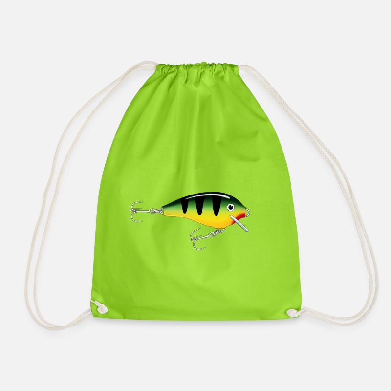 Perch Lure - Drawstring Bag - neon green