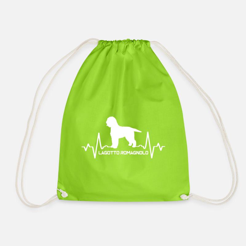 Lagotto romagnolo - Turnbeutel - Neongrün
