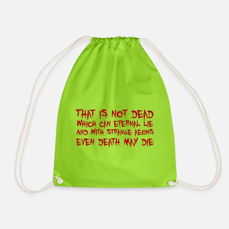 That is not dead which can eternal lie (Cthulhu) - Turnbeutel - Neongrün