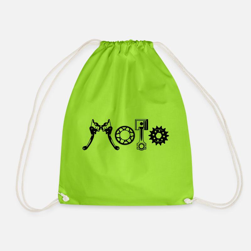 MOTO - Drawstring Bag - neon green