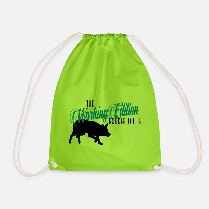 The Working Edition Border Collie - Turnbeutel - Neongrün