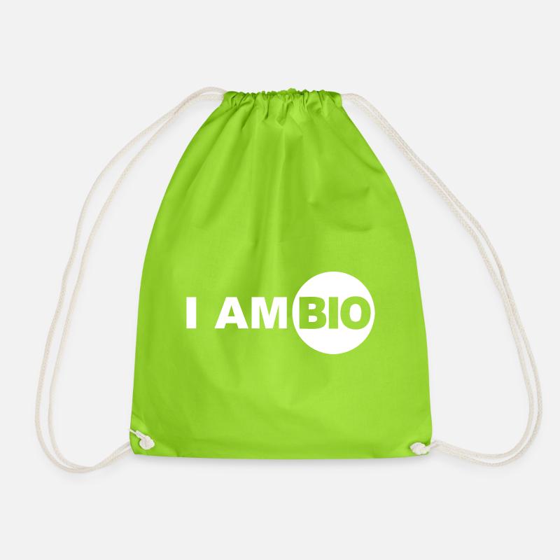 bio - Turnbeutel - Neongrün