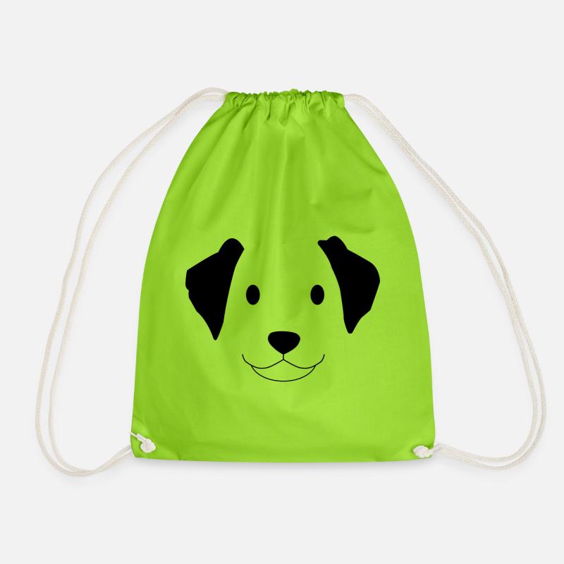 Süßer Hund - Turnbeutel - Neongrün