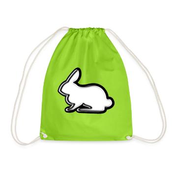 lièvre - Sac de sport léger - vert néon - Devant