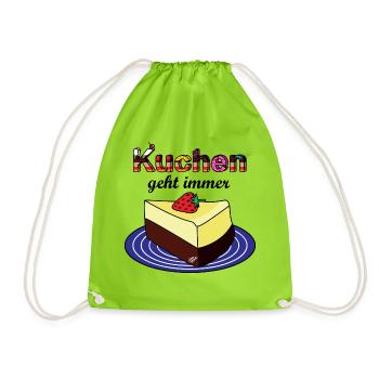 gâteau au fromage - Sac de sport léger - vert néon - Devant