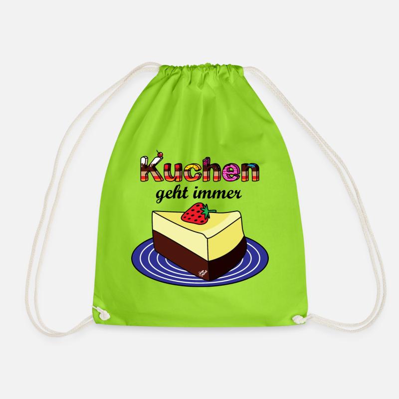 Käsekuchen - Turnbeutel - Neongrün