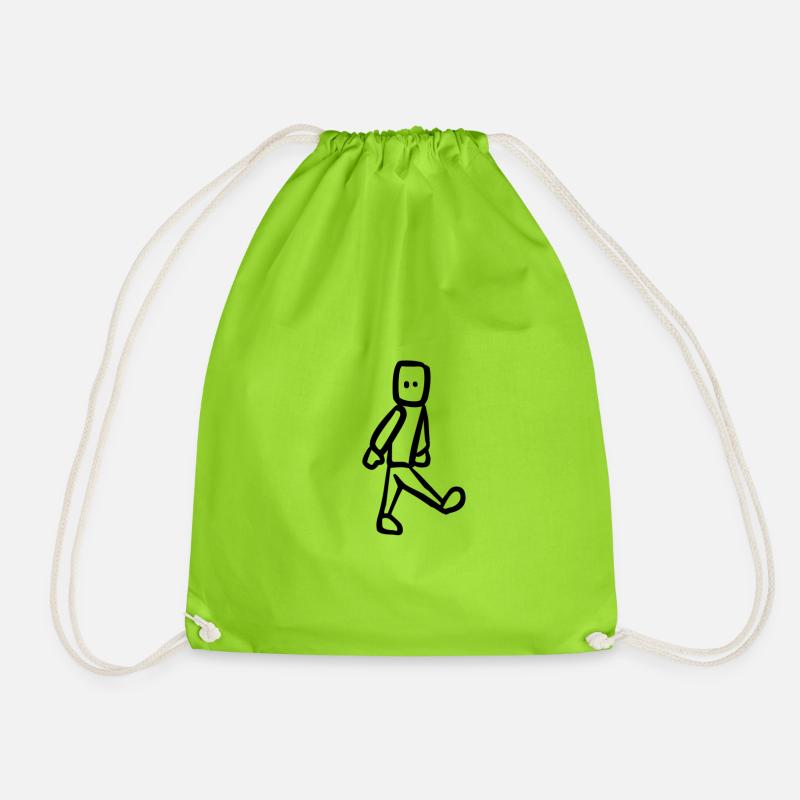 Walk like ... waht ?! - Drawstring Bag - neon green