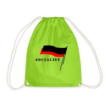 socialiste - Sac de sport léger - vert néon - Devant