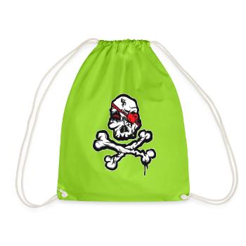 VALENTINE - Drawstring Bag - neon green - Front