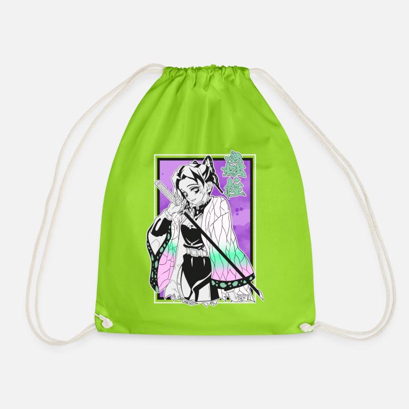 Kimetsu Shinobu - Turnbeutel - Neongrün