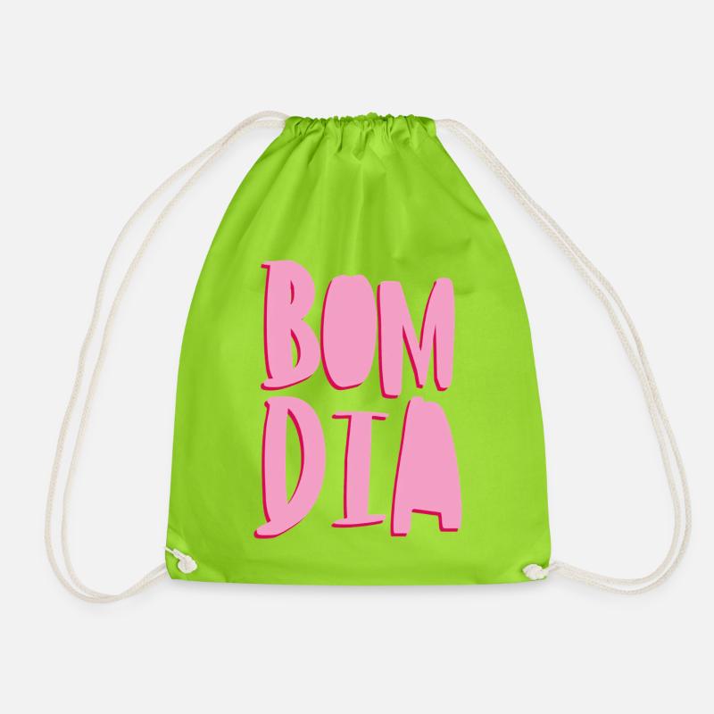 bom dia - Turnbeutel - Neongrün