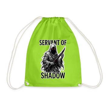 Serviteur de l’Ombre - Spectre de la Faucheuse sur table - Sac de sport léger - vert néon - Devant