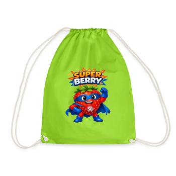 Baie du Super Héros Baie - Sac de sport léger - vert néon - Devant