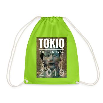 TOKIO Art Festival - Turnbeutel - Neongrün - Vorne