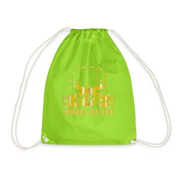 SOUTH TURN - Drawstring Bag - neon green - Front