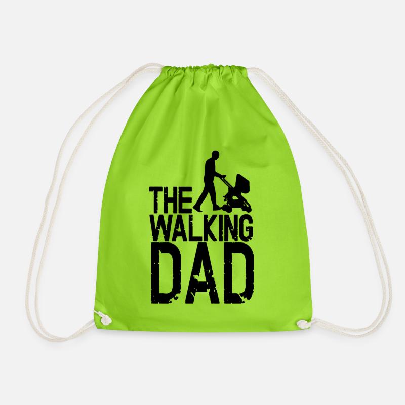 The Walking Dad - Turnbeutel - Neongrün