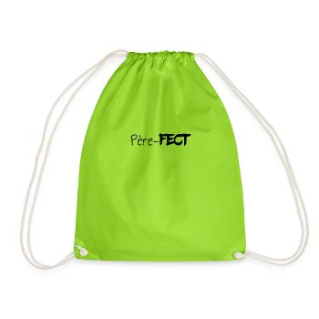 Cadeau papa phrase - Sac de sport léger - vert néon - Devant