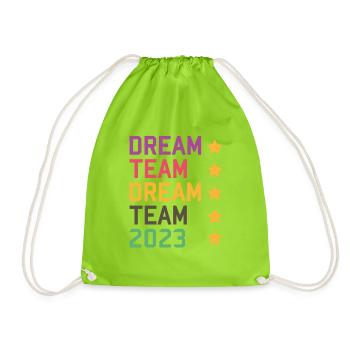 Dream Team 2023 - Turnbeutel - Neongrün - Vorne