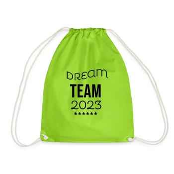 Dream Team 2023 - Drawstring Bag - neon green - Front